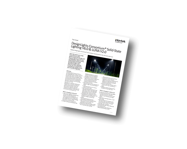 DLC Solid State Lighting V6.0 & LUNA V2.0 | Fact Sheet